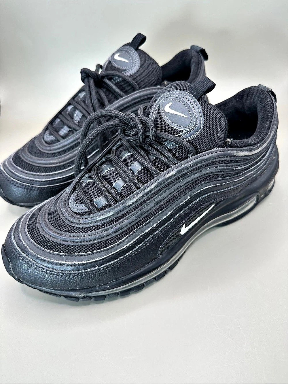 Nike Air Max 97 Black Anthracite Running Shoes 921826-015 Men's Sz 8
